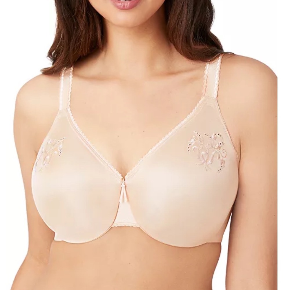 Wacoal Slimline Seamless Minimizer Bra 85154 Sand Nude 36DD Underwire New Z2
